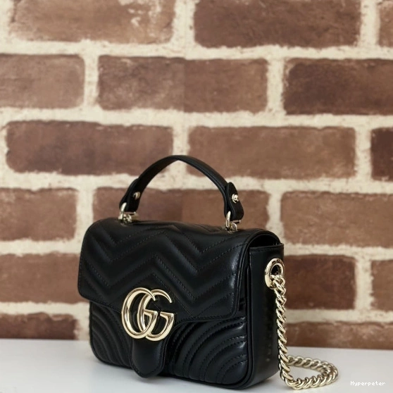 Hyper Peter handle Marmont mini GG GUCCI top bag-17*13*6CM 0730